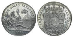 NAPOLI - CARLO DI BORBONE (1734-1759) - Piastra 1735