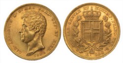 CARLO ALBERTO (1831-1849) - 100 lire 1834, Torino