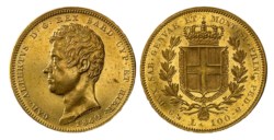 CARLO ALBERTO (1831-1849) - 100 lire 1840, Genova