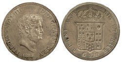 NAPOLI - FERDINANDO II (1830-1859) - Piastra 1855
