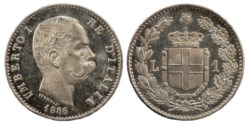 UMBERTO I (1878-1900) - 1 lira 1886