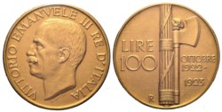 VITTORIO EMANUELE III (1900 - 1943) - 100 lire 1923