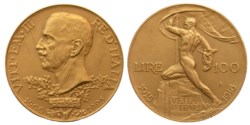 VITTORIO EMANUELE III (1900-1943) - 100 lire 1925