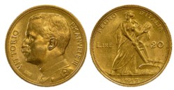 VITTORIO EMANUELE III (1900-1943) - 20 lire 1912