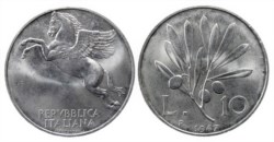 REPUBBLICA ITALIANA - 10 lire 1947