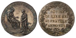 MILANO - REPUBBLICA CISALPINA (1800-1802) - Scudo da 6 lire