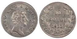 LUCCA - CARLO LUDOVICO DI BORBONE (1824-1847) - 10 soldi 1833