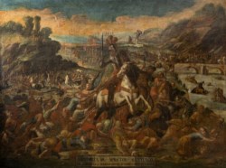 Scuola spagnola del XVII secolo - Scena di battaglia