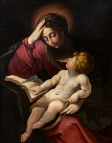 Cristoforo Roncarelli known as Il Pomarancio (Pomarancio, 1553 circa - Rome, 1626) - Madonna with Child
