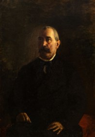 Leonardo Bazzaro (Milan, December 13th, 1853 - Milan, November 2th, 1937) - Portrait of a Milanese notable