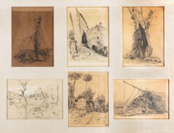 Carlo Nogaro (Asti, 1837 - Choisy-au-Bac, 1931) - Group of six drawings