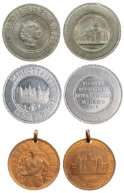 ITALIA - Lotto medaglie esposizioni internazionali 1906-1911
