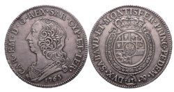 SAVOIA - CARLO EMANUELE III (1730-1773) -  1/2 scudo 1765