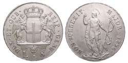 GENOVA - REPUBBLICA GENOVESE (Terza fase, 1637 - 1797) - 8 lire 1796