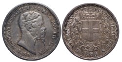 VITTORIO EMANUELE II, Regno di Sardegna (1849-1861) - 50 centesimi 1860, Milano