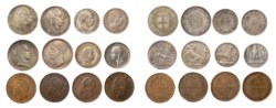 REGNO D'ITALIA - Lotto 12 monete
