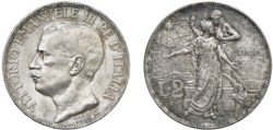 VITTORIO EMANUELE III (1900-1943) - 2 lire 1911