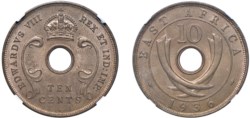 EST AFRICA - Edoardo VIII (1936) - 10 centesimi 1936