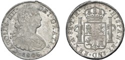 MESSICO - CARLO IV DI BORBONE (1788-1808) - 8 reales 1806, Città del Messico