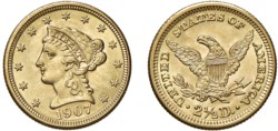 STATI UNITI D'AMERICA - 2 1/2 dollari, 1907