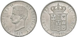 NAPOLI - FRANCESCO II (1859-1860) - Piastra 1859