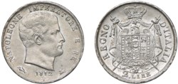 NAPOLEONE I, Re d'Italia (1805-1814) - 2 lire 1812, Venezia