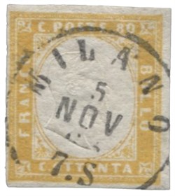 Antichi Stati Italiani - Sardegna - 80 cent (17Da)