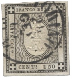 Antichi Stati Italiani - Sardegna - 1 cent (19e)