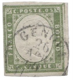 Antichi Stati Italiani - Sardegna - 5 cent (13Bt)