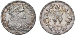 NAPOLI - CARLO II (1665-1700) - 20 grana 1695