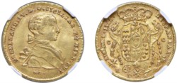 NAPOLI - FERDINANDO IV (1759-1816) - 6 ducati 1766<br>Oro - n.d.