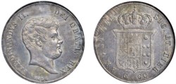 NAPOLI - FERDINANDO II (1830-1859) - 60 grana 1856<br>Argento - n.d.