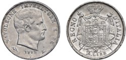 VENEZIA - NAPOLEONE I, Re d'italia (1805-1814) - 2 lire 1812, II tipo